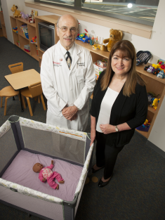 Thomas Hegyi and Barbara Otsfeld from the SIDS Center of NJ